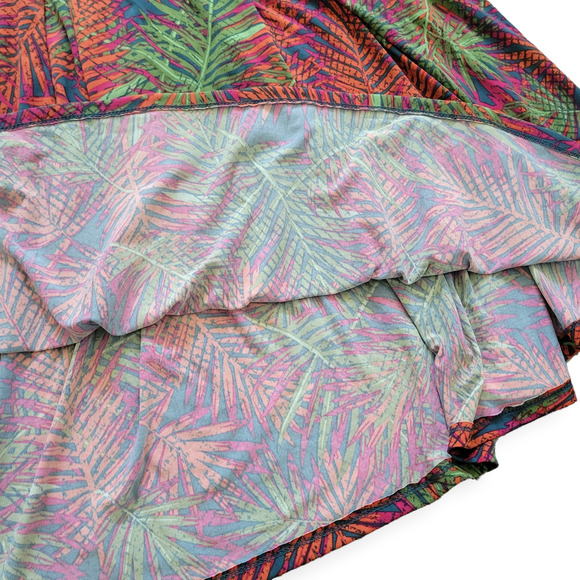 Lularoe Madison Box Pleats w/ Pockets Tropical Pink/Green Skirt Women Sz 3XL - Picture 6 of 6